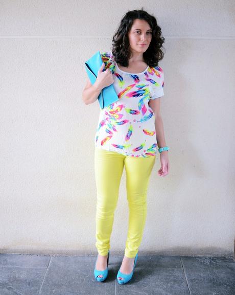 Mi vestido azul - Plumas (3)