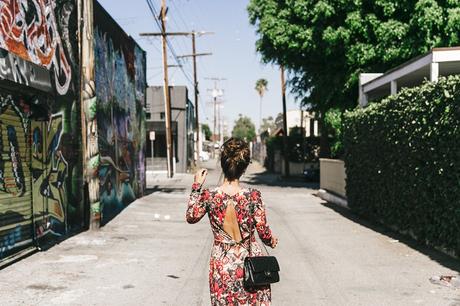 Los_Angeles-Sam_And_Lavi_Dress-Floral_Print-Lace_Up_Sandals-Chanel_Vintage_Bag-Outfit-Street_Style-Collage_Vintage-21