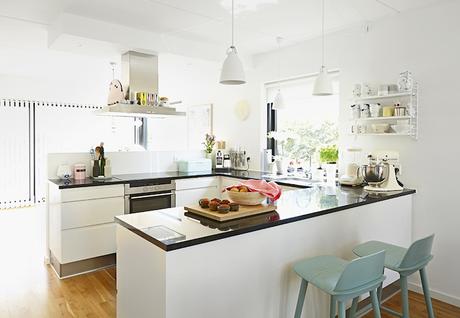 Estilo Nórdico en una casa donde reinan los colores pastel!