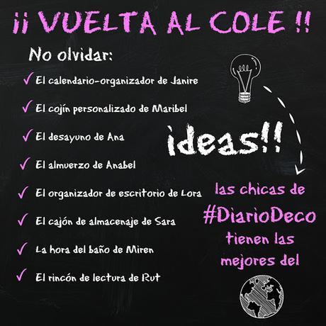 ¿LAS MEJORES IDEAS DIY PARA LA VUELTA AL COLE?  LAS DE LAS CHICAS DE #DIARIODECO