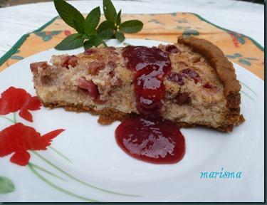 tarta de cerezas silvestres y gofio,racion1 copia