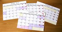 Back to School: Calendarios mensuales DIY + Plantilla