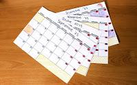 Back to School: Calendarios mensuales DIY + Plantilla Back to School: Calendarios mensuales DIY + Plantilla