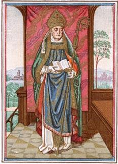 San Cagnoald, monje y obispo.