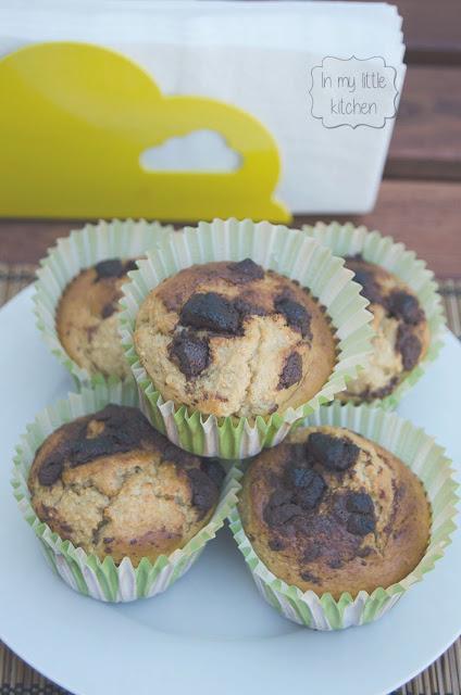 Magdalenas de avena y plátano