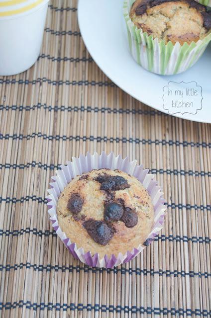 Magdalenas de avena y plátano