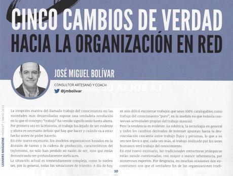 Cinco Cambios de Verdad hacia la Organización en Red