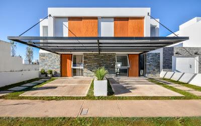 Casas Gemelas en Estilo Moderno