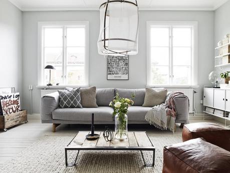 piso pequeño decoración inspiración nórdica estilo escandinavo decoración textiles decoración estilo nórdico decoración calida decoración acogedora confortable chimenea en el dormitorio blog decoracion interiores 