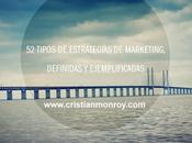 tipos estrategias marketing, definidas ejemplificadas