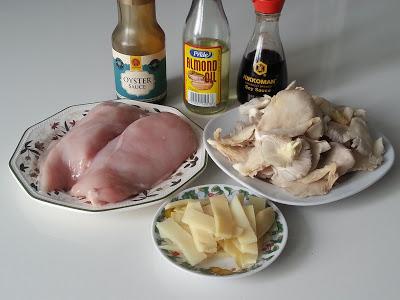 POLLO CON BAMBU Y SETAS