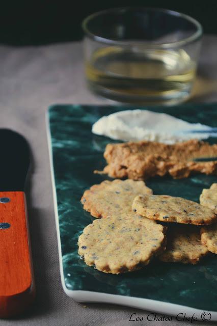 Crackers veganos con semillas