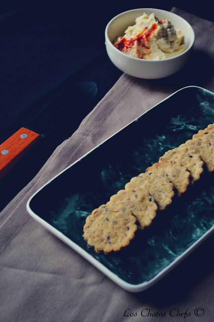 Crackers veganos con semillas