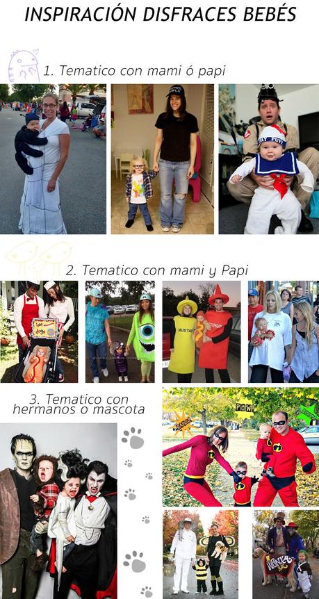 idea disfraces para bebes y familia en hallowen