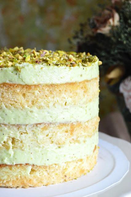 Tarta de limón y pistachos