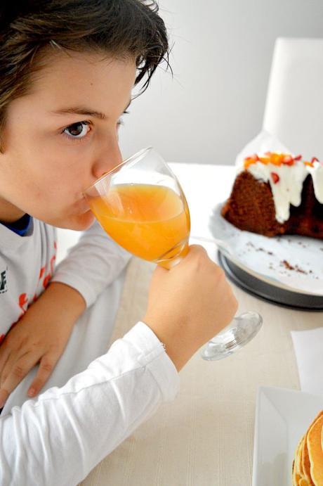 Tortitas americanas rellenas de chocolate