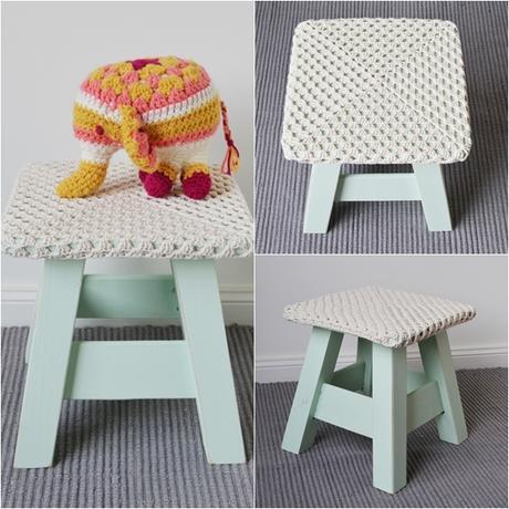 Madera & Crochet - nuevos banquitos Emma
