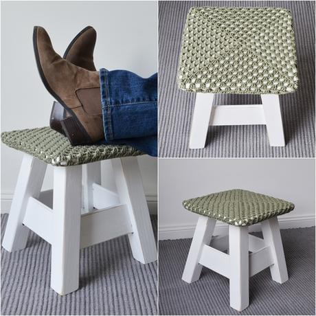 Madera & Crochet - nuevos banquitos Emma