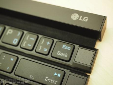IFA 2015: Un vistazo a Rolly, el curioso teclado enrollable de LG