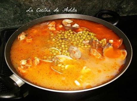 Paella  de  mariscos