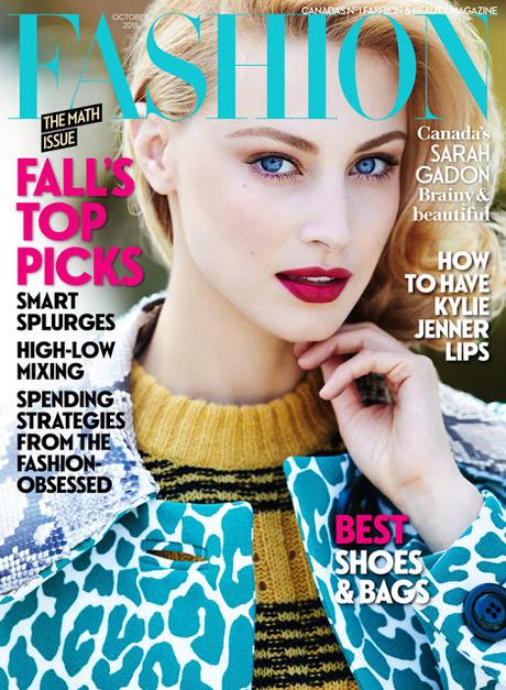 Sarah Gadon luce muy glam para Fashion Magazine