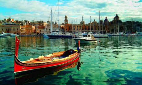 Una dghajsa en Vittoria. Foto: www.visitmalta.com