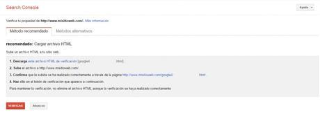 Google Search Console – Tutorial principiantes Google Search Console - Tutorial principiantes - subir HTML
