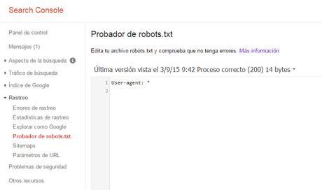 Google Search Console – Tutorial principiantes Google Search Console - Tutorial principiantes - Robots