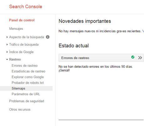 Google Search Console – Tutorial principiantes Google Search Console - Tutorial principiantes - Rastreo