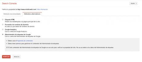 Google Search Console – Tutorial principiantes Google Search Console - Tutorial principiantes - Administrador de Etiquetas