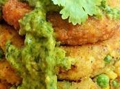 Tortitas samosa salsa verde