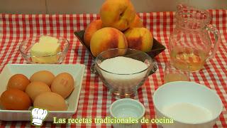 Receta fácil de flan de melocotón