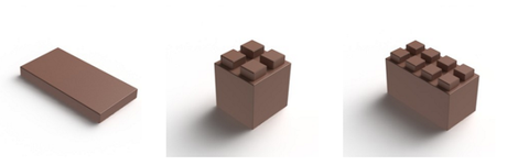 Construcciones a tamaño real con bloques tipo Lego.