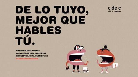 El Club de Creativos busca dos jóvenes creativos para que formen parte de su junta