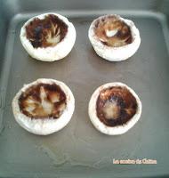 Champiñones rellenos de atún