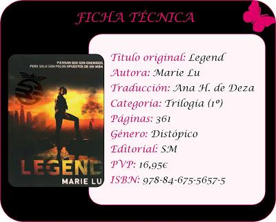 Reseña: Legend | Marie Lu