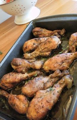 Pollo deshuesado al laurel