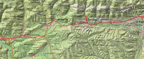 Antiguo Camino de Santiago: de La Robla a Canales, León.