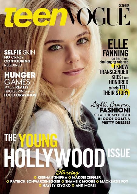 Elle Fanning protagoniza portada para Teen Vogue