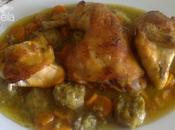 Pollo alcachofas