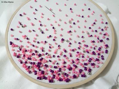 Bastidor con abalorios