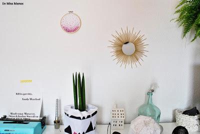 Bastidor con abalorios