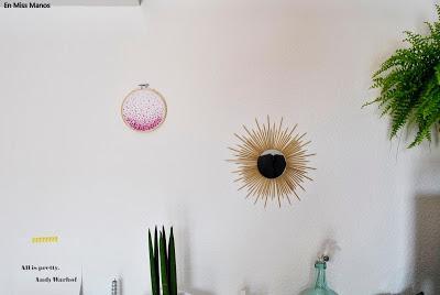 Bastidor con abalorios