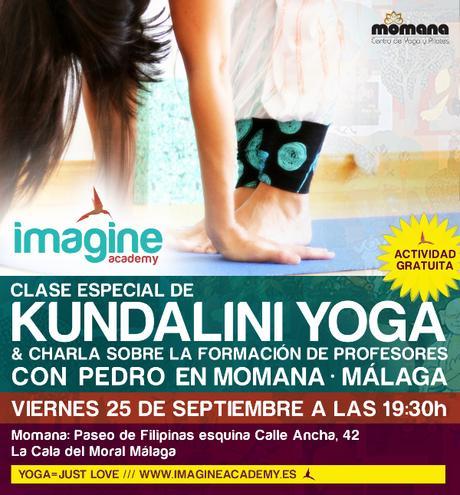 Serie de clases y eventos de Kundalini Yoga con Imagine Academy en Málaga en Septiembre.