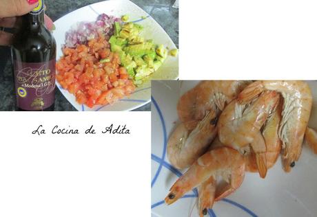 Ensalada  flor ,con lechuga de roble