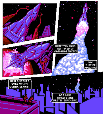 Nova Phase, el comic pixelado de aventuras espaciales y cowboys