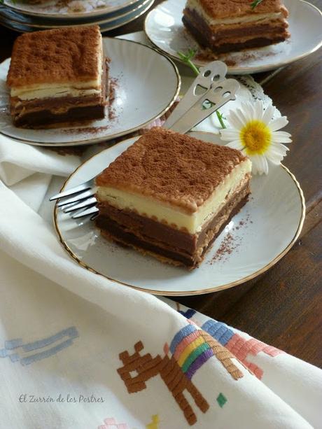 Tarta de Galletas a los Tres Chocolates