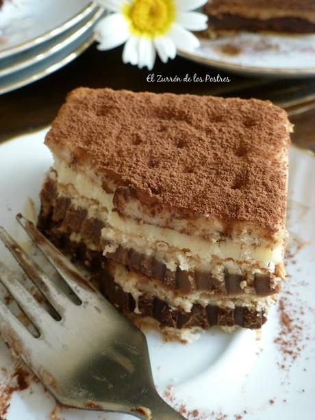 Tarta de Galletas a los Tres Chocolates