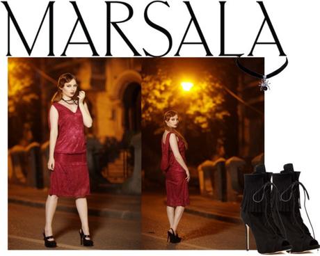 Marsala dress