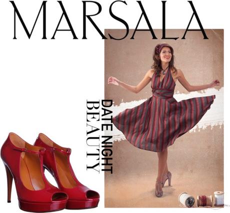 Marsala dress